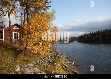 Ankarede était un point de rencontre médiéval d'abord pour les Samis seulement et plus tard aussi pour les colons suédois dans le nord peu peuplé de la Suède Banque D'Images