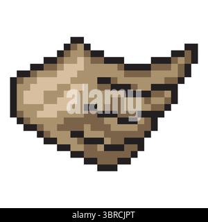 Wing dans le style pixel art Illustration de Vecteur