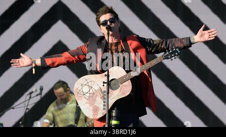 Glasgow, Royaume-Uni. 11 juillet 2025. Glen Power, et Danny O'Donnahuge du groupe pop irlandais The script se produisent sur scène au festival de musique écossais TRNSMT. Le festival de musique TRNSMT a été initié à Glasgow en 2017 par DF concerts. Il est considéré comme un remplacement pour le T in the Park Music Festival. Crédit : SOPA images Limited/Alamy Live News Banque D'Images