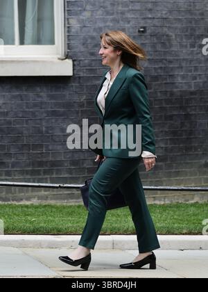 Londres, Royaume-Uni. 9 juillet 2025. Rachel Reeves députée, chancelière de l'Échiquier arrive au n° 10 Downing Street lors de la visite d'État du président français Emmanuel Macron. Banque D'Images