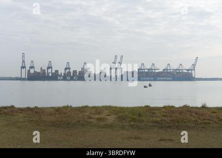 Port de Harwich, Royaume-Uni. Banque D'Images