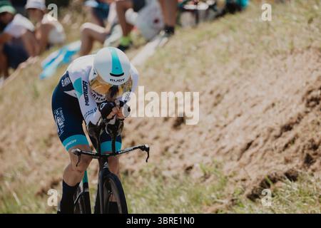 2025 Tour de France crédit image : PelotonPix / Dave Dodge Photography Banque D'Images