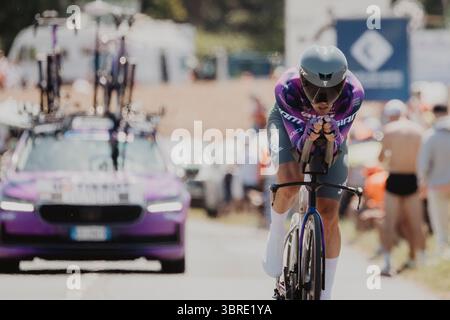 2025 Tour de France crédit image : PelotonPix / Dave Dodge Photography Banque D'Images