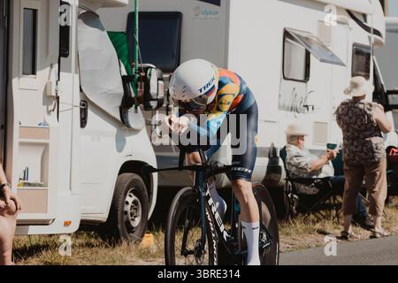 2025 Tour de France crédit image : PelotonPix / Dave Dodge Photography Banque D'Images