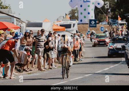 2025 Tour de France crédit image : PelotonPix / Dave Dodge Photography Banque D'Images