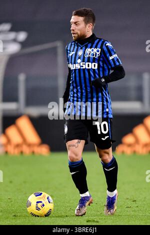 Torino, Italie. 17 décembre 2020. Foto Marco Alpozzi/LaPresse 17 Dicembre 2020 Torino, Italia sport calcio Juventus vs Atalanta - Campionato di calcio Serie A TIM 2020/2021 - Allianz Stadium Nella foto : Papu Gomez (Atalanta B.C.) ; photo Marco Alpozzi/LaPresse 17 décembre 2020 Turin, Italie sport soccer Juventus vs Atalanta - Italian Football League A TIM 2020/2021 - Allianz Stadium sur la photo : Papu Gomez (Atalanta B.C.) ; News : Alpozzi/LaPresses Live News : Atalanta Live Banque D'Images