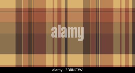 Motif à carreaux automnal chaud. Les tons terreux créent une sensation confortable et rustique, parfait pour les conceptions fallacieuses, les vêtements ou les arrière-plans de site Web. Illustration de Vecteur