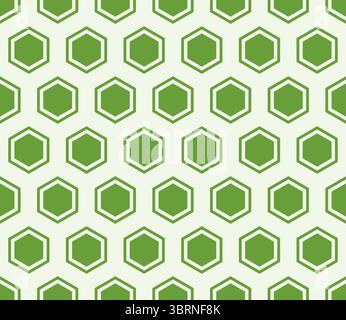 Arrière-plan géométrique minimal. Couleur vert sauge sur fond assorti. Cellule mosaïque hexagonale BOLD avec rembourrage et cellules solides internes. Illustration de Vecteur