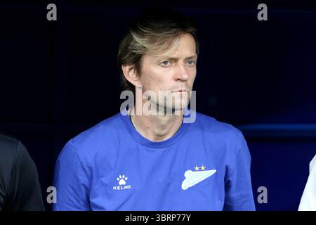 Saint-Pétersbourg, Russie. 13 juillet 2025. Anatoly Tymoshchuk, entraîneur de Zenit vu lors de la Winline, Super session, match de football amical entre Zenit Saint-Pétersbourg et Voïvodine, Novi Sad, Serbie à Gazprom Arena. Score final ; Zenit 7 :1 Voïvodine. (Photo de Maksim Konstantinov/SOPA images/SIPA USA) crédit : SIPA USA/Alamy Live News Banque D'Images