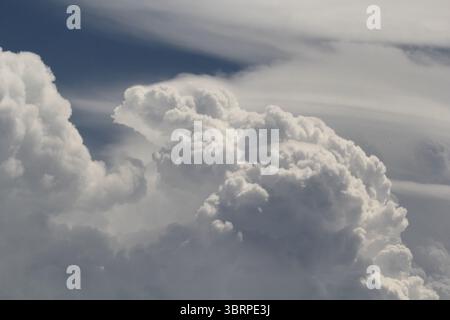 Gros plan d'un nuage de cumulus dans le ciel Banque D'Images
