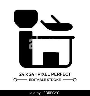 Icône de l'interface utilisateur glyphe AirPort Illustration de Vecteur