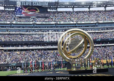 New Rutherford. New Jersey, États-Unis. 13 juillet 2025 : MetLife Stadium, New Rutherford, NJ, USA. Finale de la Coupe du monde de football des clubs de la FIFA, Chelsea contre PSG : divertissement d'avant-match crédit : action plus Sports images/Alamy Live News Banque D'Images