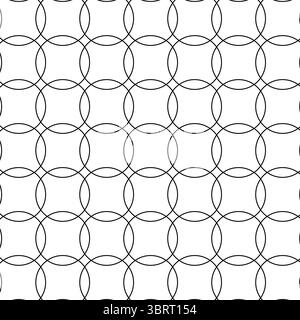 Lignes vectorielles circulaires, conception de répétitions concentriques en cercle. motif sans couture. Illustration de ligne graphique vectorielle. Formes géométriques abstraites d'anneaux vortex. RA Illustration de Vecteur