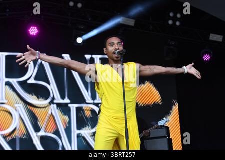 ROYAUME-UNI. 12 juillet 2025. LONDRES, ANGLETERRE - 12 JUILLET : Durand Bernarr se produit au British Summertime, Hyde Park, le 12 juillet 2025 à Londres, Angleterre.Cap/Mar © Mar/Capital Pictures Credit : Capital Pictures/Alamy Live News Banque D'Images