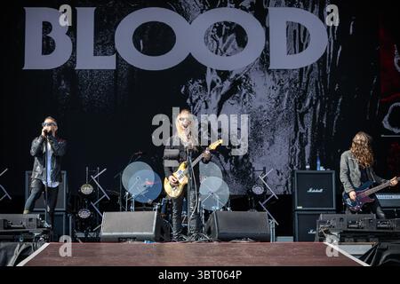 Oslo, Norvège. 28 juin 2025. Le chanteur et guitariste américain Jerry Cantrell donne un concert live lors du festival norvégien tons of Rock 2025 à Oslo. Banque D'Images