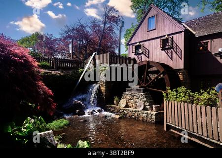 Plimoth Grist Mill , Plymouth, Massachusetts, Nouvelle-Angleterre, États-Unis Banque D'Images