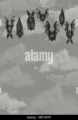 Aquarelle Halloween Clipart – jolis éléments peints à la main pour les projets de design saisonnier Banque D'Images