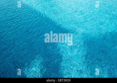turquoise fond d'eau de piscine bleu sans couture, vagues d'eau claire photo stock Banque D'Images