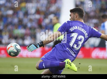 25 septembre 2019, Leganes, Madrid, Espagne : Juan Soriano de Leganes en action lors du match de football de la Liga entre Leganes et Athletic de Bilbao, le 25 septembre, au stade Butarque, à Leganes, Madrid, Espagne. (Crédit image : © AFP7 via ZUMA Wire) Banque D'Images