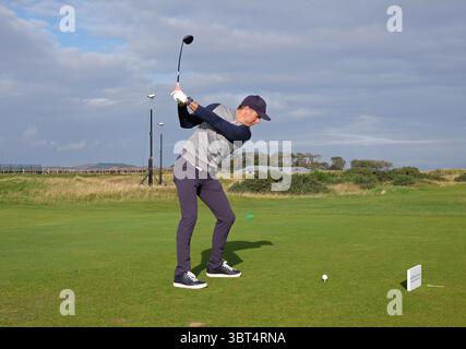 ST ANDREWS, ÉCOSSE. 26 SEPTEMBRE 2019 : Michael Vaughan lors de la première manche du championnat Alfred Dunhill Links, tournoi de golf européen à St Andrews, Écosse(crédit image : &copy ; ESPA photo Agency/CSM via ZUMA Wire) Banque D'Images