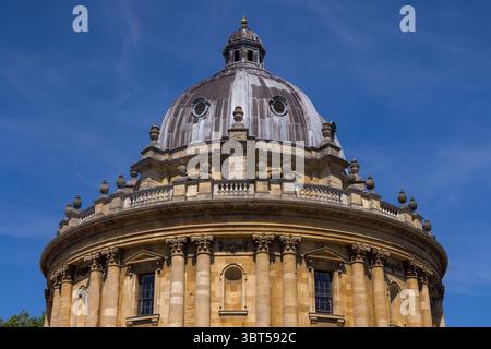 Detail, The Radcliffe Camera, Bodleian Library, Oxford, Angleterre Banque D'Images