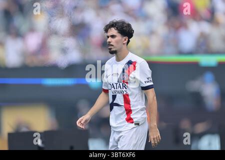13 juillet 2025 : MetLife Stadium, Rutherford, NJ, USA ; finale de la Coupe du monde des clubs FIFA, Chelsea contre Paris Saint Germain ; Vitinha du PSG Banque D'Images