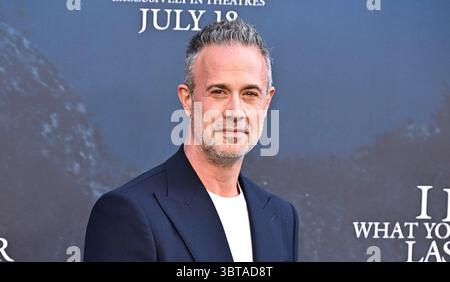 Los Angeles, États-Unis. 14 juillet 2025. Freddie Prinze Jr. arrivée à la première de « je sais ce que vous avez fait l’été dernier » qui s’est tenue au United Theatre de Broadway le 14 juillet 2025 à Los Angeles, CA. © Starbuck/ Credit : AFF/Alamy Live News Banque D'Images