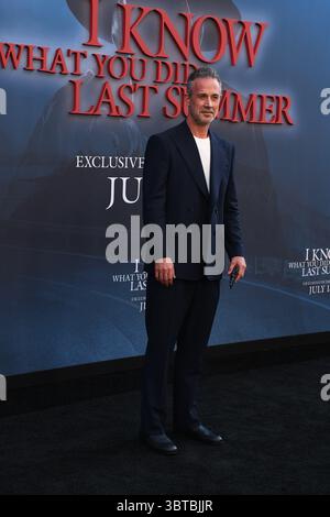 Los Angeles, Californie, USA 14 juillet 2025 L'acteur Freddie Prinze Jr. assiste à la première de Columbia Pictures I Know What You Did l'été dernier au United Theater de Broadway le 14 juillet 2025 à Los Angeles, Californie, USA. Photo de Barry King/Alamy Live News Banque D'Images