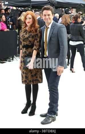 Rosalie Craig et Julian Ovenden au salon Burberry pendant la London Fashion week - 17 septembre 2012 Banque D'Images