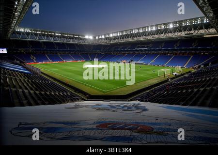 12 septembre 2020, Barcelone, Barcelone, Espagne : stade RCDE avant le match Liga SmartBank entre le RCD Espanyol et le vs Albacete Balompie le 12 septembre 2020 à Barcelone, Espagne. (Crédit image : © Gerard Franco/DAX via ZUMA Wire) Banque D'Images