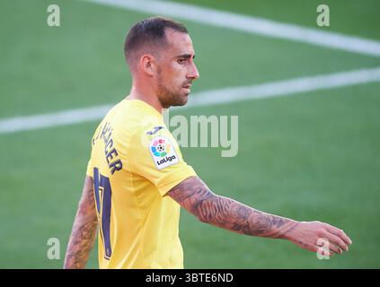 13 septembre 2020, Villarreal, CASTELLON, ESPAGNE : Paco Alcacer de Villarreal CF lors de la mach de la Liga Santander entre Villarreal et Huesca à l'Estadio de la Ceramica, le 13 septembre 2020 à Vila-Real, Espagne (crédit image : © Maria Jose Segovia/AFP7 via ZUMA Wire) Banque D'Images