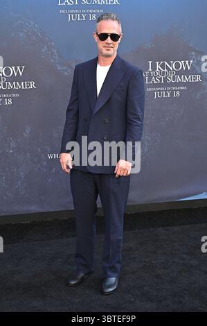 Freddie Prinze Jr. BEI der Weltpremiere des Kinofilms I Know What You Did Last Summer / Ich Weiß, was du letzten Sommer getan hast im United Theater on Broadway. Los Angeles, 14.07.2025 *** Freddie Prinze Jr à la première mondiale du film je sais ce que vous avez fait l'été dernier je sais ce que vous avez fait l'été dernier au United Theater de Broadway Los Angeles, 14 07 2025 Foto:xD.xStarbuckx/xFuturexImagex last Summer 5769 Banque D'Images