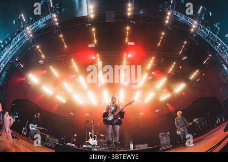 Roskilde, Danemark. 03 juillet 2025. Le chanteur américain, musicien auteur-compositeur Wisp donne un concert en direct lors du festival de musique danois Roskilde Festival 2025 à Roskilde. Banque D'Images