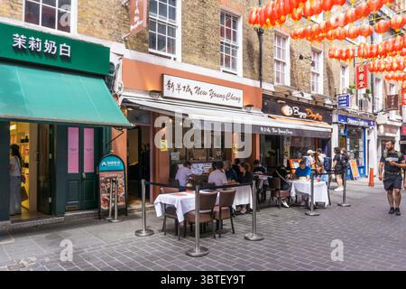 Nouveau restaurant chinois de style cantonais Young Cheng à Lisle Street, Soho, Londres. Banque D'Images