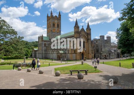 Abbaye de Buckfast, Buckfastleigh, Devon, maison d'une communauté de moines bénédictins, un ordre monastique de l'église catholique romaine.Monastère, Banque D'Images