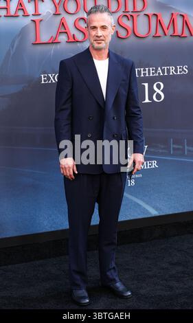 LOS ANGELES, CALIFORNIE, États-Unis - 14 JUILLET : L'acteur américain Freddie Prinze Jr. arrive à la première de Los Angeles de Columbia Pictures 'I Know What You Did Last Summer' qui s'est tenue au United Theater de Broadway au STILE Downtown Los Angeles par Kasa le 14 juillet 2025 à Los Angeles, Californie, États-Unis. (Photo de Xavier Collin/image Press Agency) Banque D'Images