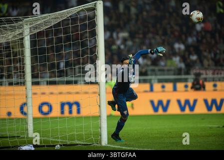 26 septembre 2019, Turin, Piémont, Italie : TURIN, ITALIE-26 SEPTEMBRE 2019 : joueurs du Torino FC et de l'AC Milan lors du match de Serie A entre le Torino FC et l'AC Milan au Stadio Olimpico à Turin, Italie (crédit image : © Stefano Guidi/ZUMA Wire) Banque D'Images