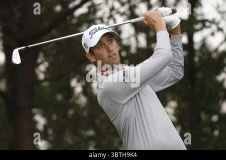 18 octobre 2019, Jeju, CORÉE DU SUD : 18 octobre 2019-Jeju, Corée du Sud-Chesson Hadley des États-Unis d'action lors d'un circuit PGA le CJ Cup Nine Bridges Round 2 au Nine Bridge Golf Club de Jeju, Corée du Sud. (Crédit image : © Ryu Seung-il/ZUMA Wire) Banque D'Images