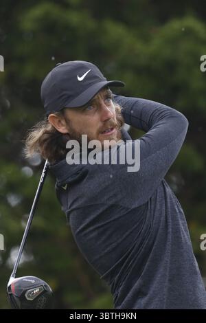 18 octobre 2019, Jeju, CORÉE DU SUD : 18 octobre 2019-Jeju, Corée du Sud-Tommy Fleetwood des États-Unis d'action lors d'un PGA Tour la CJ Cup Nine Bridges Round 2 au Nine Bridge Golf Club de Jeju, Corée du Sud. (Crédit image : © Ryu Seung-il/ZUMA Wire) Banque D'Images