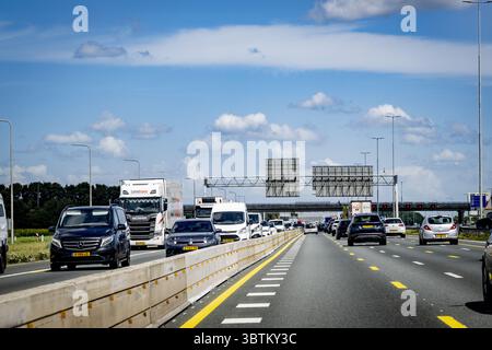 AMSTERDAM - travaux routiers sur la partie a 10 L'anneau L'a10 est fermé ANP /HOLLANDSE HOOGTE /ROBIN UTRECHT pays-bas OUT - belgique OUT Banque D'Images
