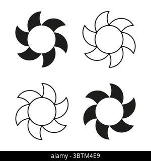 Elément de roue dentée. Symbole d'engrenage industriel. Icône de pièce mécanique. Conception d'ingénierie vectorielle Illustration de Vecteur