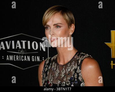 3 novembre 2019, Los Angeles, CA, USA : BEVERLY HILLS, CALIFORNIE - 03 NOVEMBRE : Charlize Theron assiste à la 23e cérémonie annuelle des Hollywood film Awards au Beverly Hilton Hotel le 3 novembre 2019 à Beverly Hills, Californie. Photo : Crash/imageSPACE (crédit image : © Imagespace via ZUMA Wire) Banque D'Images