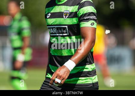 Tenue à l'extérieur de l'AFC Wimbledon lors du match amical Watford vs AFC Wimbledon 12/07/25 Banque D'Images