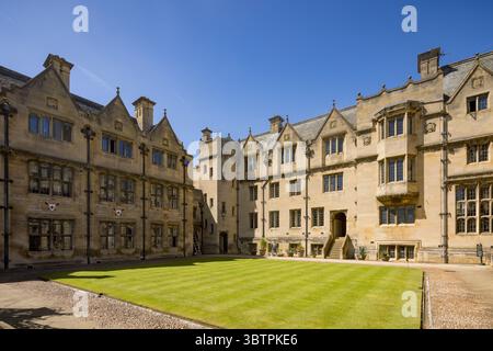 Alban's Quad, Merton College, Université d'Oxford, Angleterre, Royaume-Uni Banque D'Images
