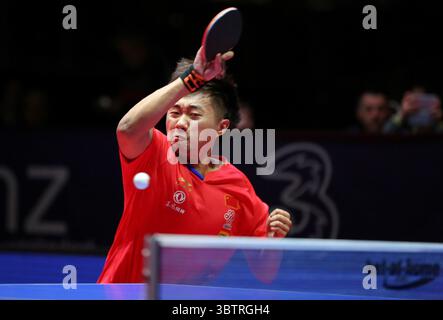16 novembre 2019, Linz, Autriche : Zihao Zao pour la Chine lors de son match de quart de finale en simple masculin à la Tips Arena de Linz, Autriche (crédit image : © Mickael Chavet via ZUMA Wire) Banque D'Images