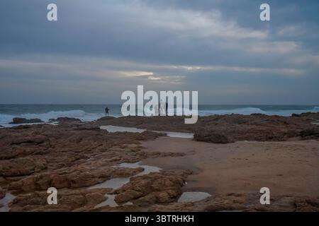 Plage sauvage et moins fréquentée de KZN South Cioast Durban près de Hibberdene et port shepstone Banque D'Images