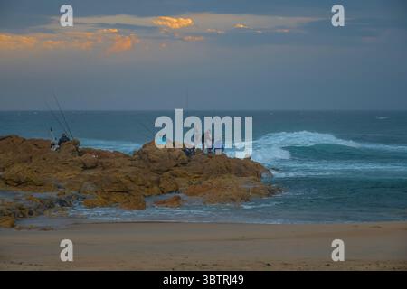 Plage sauvage et moins fréquentée de KZN South Cioast Durban près de Hibberdene et port shepstone Banque D'Images