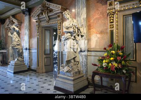 28 octobre 2016, Costa Rica : Lobby au Théâtre National de San José, Costa Rica, Amérique centrale. Foyer, Théâtre National (crédit image : © Sergi Reboredo/ZUMA Wire) Banque D'Images