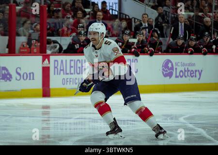 23 novembre 2019 : le défenseur des Panthers de la Floride Aaron Ekblad (5 ans) pendant le match de la LNH entre les Panthers de la Floride et les Hurricanes de la Caroline au PNC Arena de Raleigh, Caroline du Nord. Brian McWalters/CSM(image de crédit : &copy ; Brian Mcwalters/CSM via ZUMA Wire) Banque D'Images