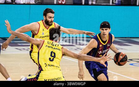 25 octobre 2020, Barcelone, Barcelone, Espagne : Kyle Kuric du FC Barcelone lors du match Liga Endesa ACB entre le FC Barcelone et le MoraBanc Andorre au Palau Blaugrana le 25 octobre 2020 à Barcelone, Espagne. (Crédit image : © Javier Borrego/AFP7 via ZUMA Wire) Banque D'Images